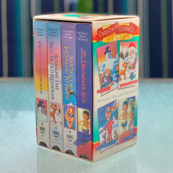 Other - Christmas Classics 1993 VHS 4-Movies Set: Rudolph, Santa, Frosty, Drummer Boy